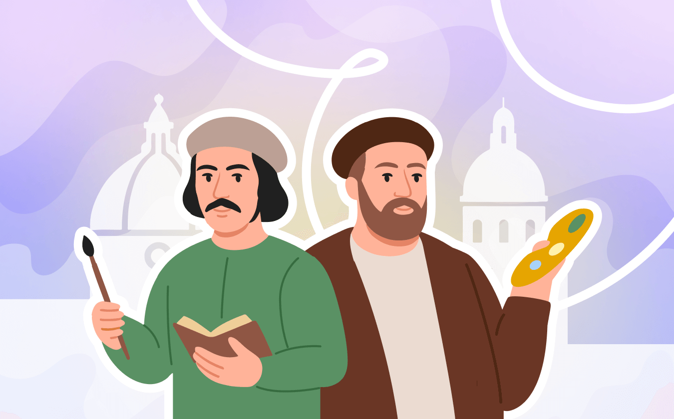 Обложка лекции «Флорентийская и венецианская школа живописи: два пути итальянского Возрождения »