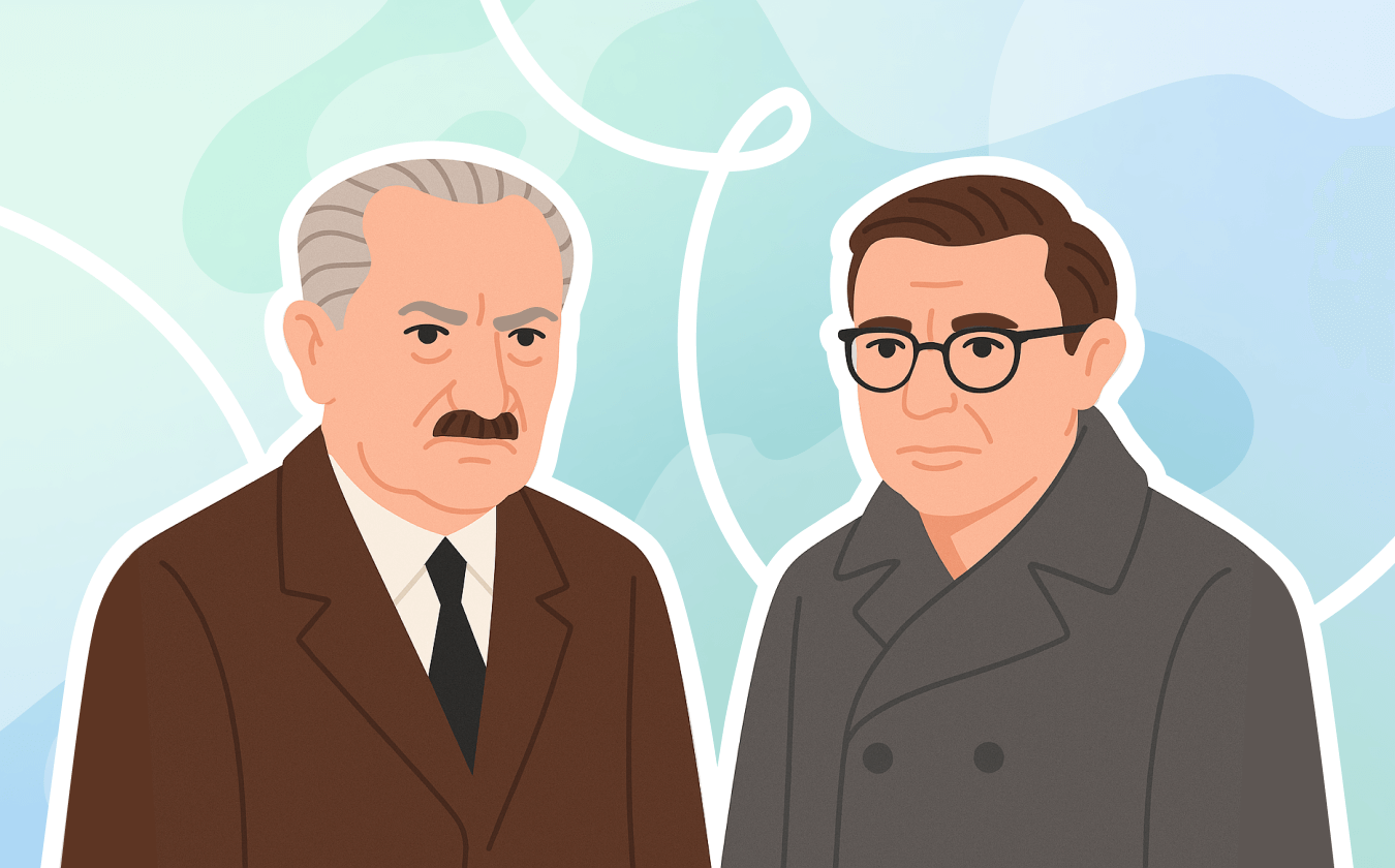 Обложка лекции «Экзистенциальная свобода по Хайдеггеру и Сартру: 5 особенностей »