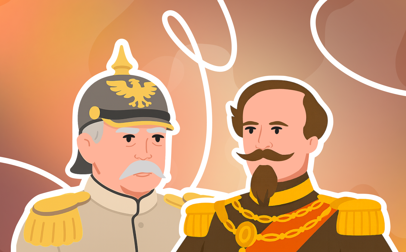 Cover of the lecture «Отто фон Бисмарк VS Наполеон III: как дипломатия победила империю »