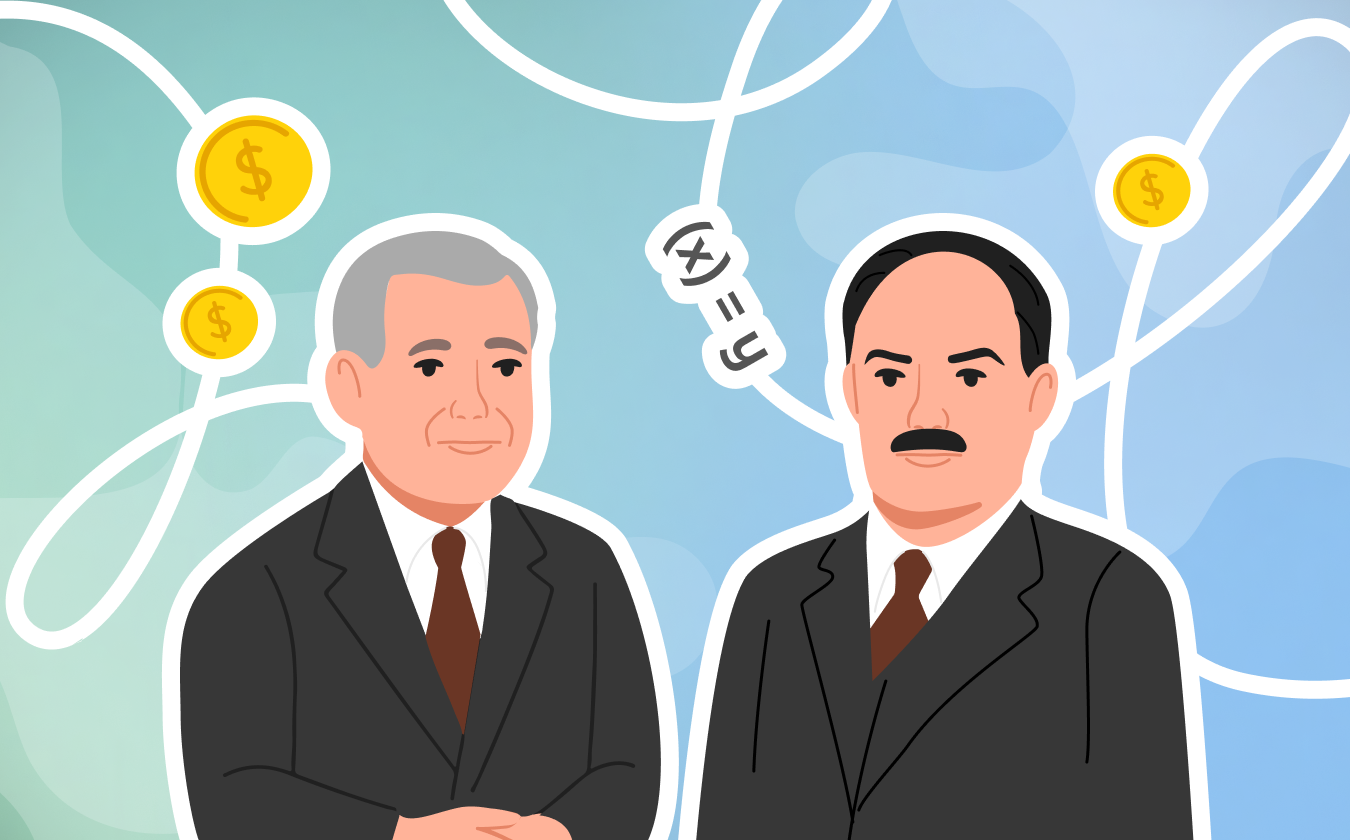 Обложка лекции «Может ли экономикой управлять математическая модель: спор Кейнса и Тинбергена»