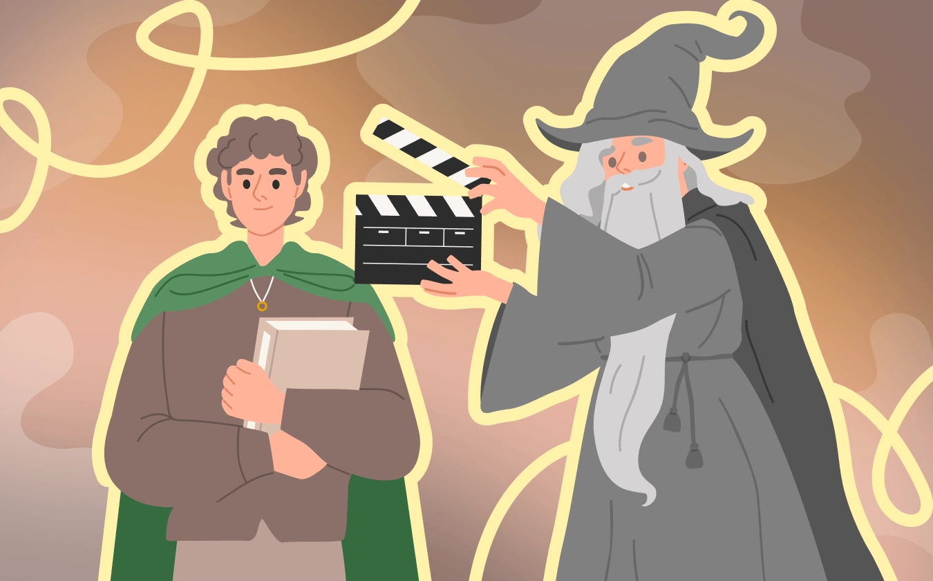 Обложка лекции «Властелин колец: книги vs фильмы»