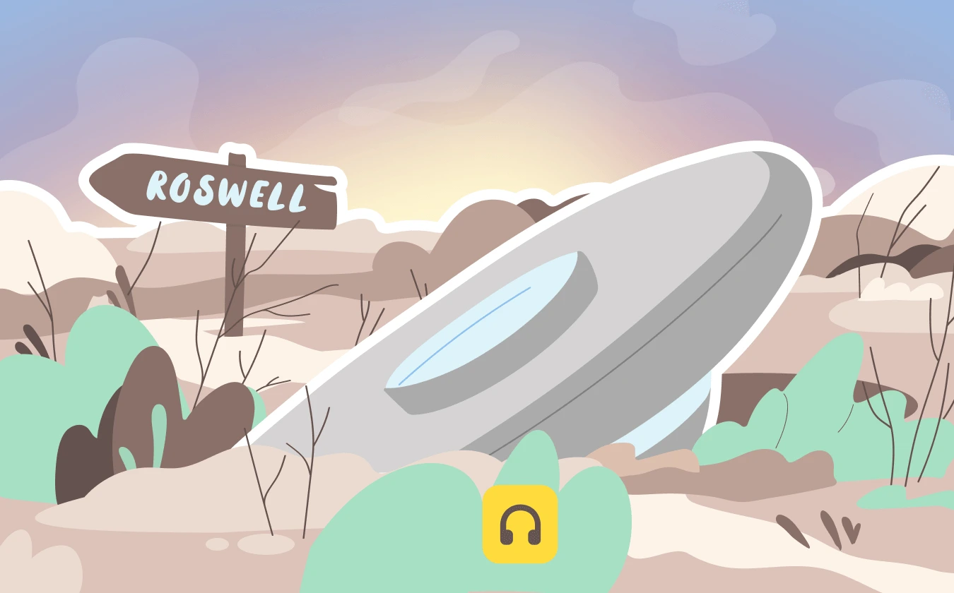 Обложка лекции «Дело №1: НЛО в Розуэлле»